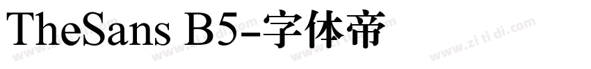 TheSans B5字体转换